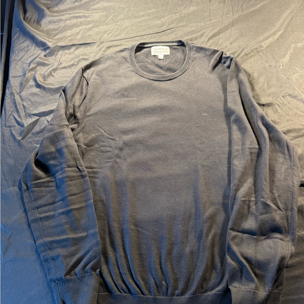 Calvin Klein Men's Black Crewneck Sweater